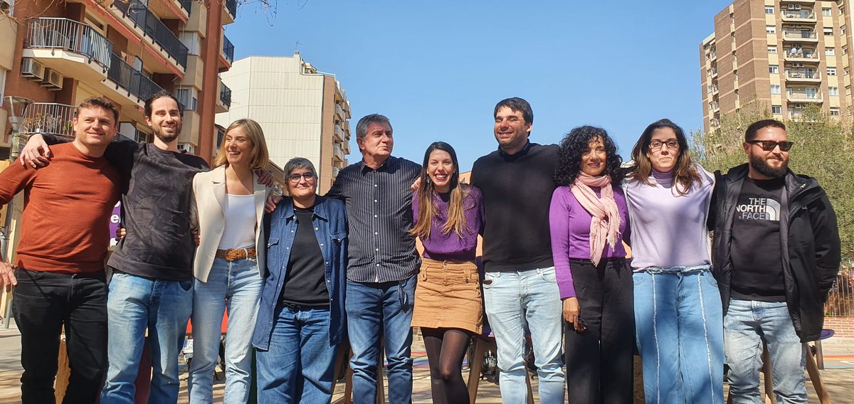 Amb molt de caliu, esperança i il.lusió <a href="/LHEnComuPodem/">L'Hospitalet En Comú Podem</a> presentem part de la candidatura que representarà el nostre espai per a les eleccions de maig.
🙅Contra l'especulació i la 'cultura del totxo' 👉volem una ciutat per a les veïnes! Som l'alternativa!
Moltes gràcies a totes.