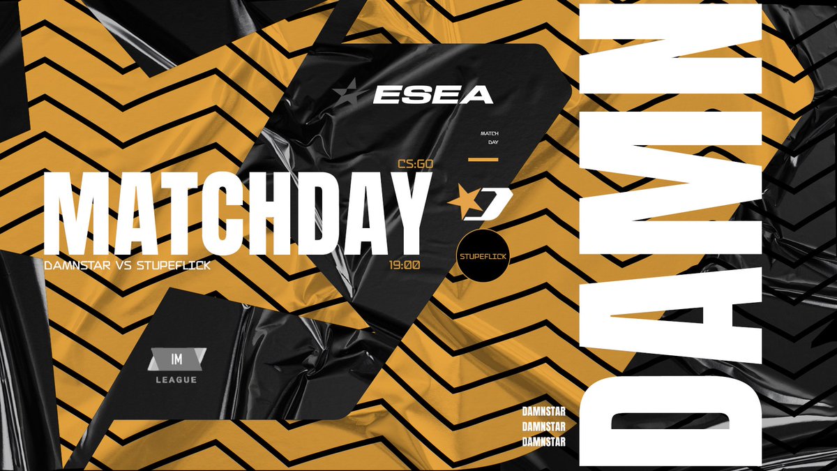 damnstaresports's tweet photo. ⭐️ Hoje temos o 14° jogo na ESEA!
🕹️| @ESEA Intermediate
🆚| #STUPEFLICK
🗺️| Overpass
🕒| 20H00
🎙️| @jess_2nd
📺| https://t.co/KbXsNNJXAp
#GODAMNSTAR https://t.co/eW0LL88fVW