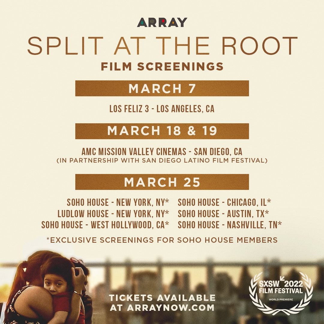lindagknowlton's tweet photo. I’ll be doing the Q&A in LA on March 7th…hope to see you there! @SplitAt @ImmFamTogether @ARRAYNow @martinoxon @rosariodawson @ColdIronPics @collazoprojects #ARRAYReleasing @am_cinematheque @sohohouse @sdlatinofilm https://t.co/cPLXm7A9qp