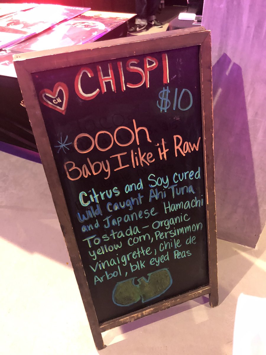 losojosdemuerte's tweet photo. “Ooooo Baby I Like It Raw” by #ChispiModernaCocina for the #WuTangPopUp at #HelloStrangerLA. https://t.co/ak49AA4EzV
