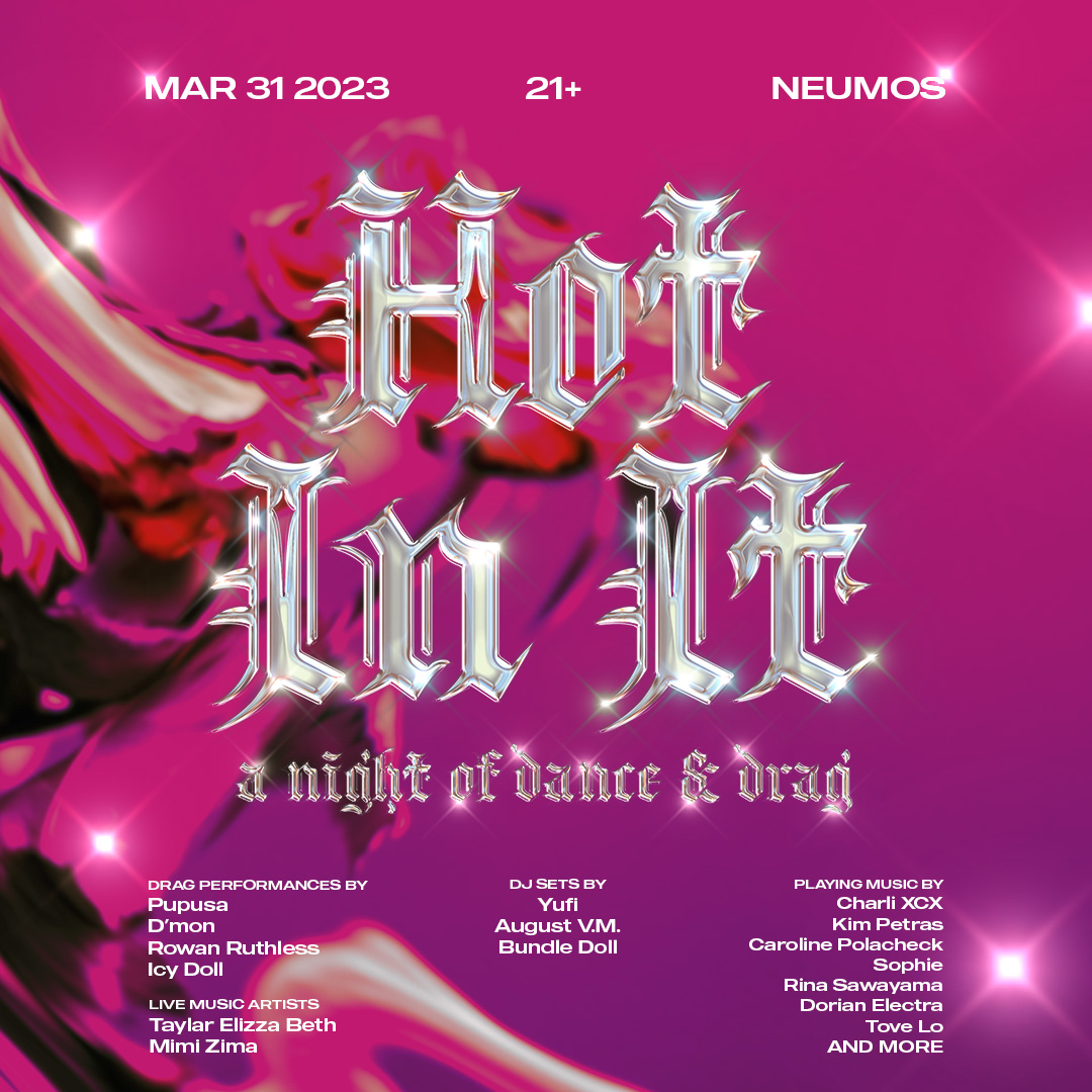 Neumos's tweet photo. We're going to be rocking it at #HotInIt - A Night of Hyperpop Dance and Drag on 3.31!! Tickets and info at https://t.co/BdmDRbiIk5 https://t.co/tjcuAnLo4X