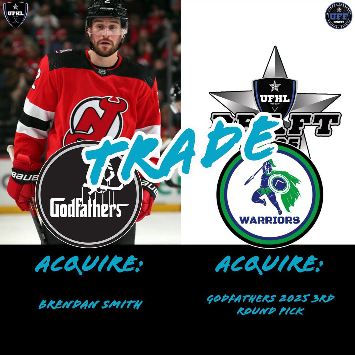 🚨TRADE ALERT🚨

#UFHLTrades #FantasyHockey #HockeyTwitter <a href="/GodfathersHc/">GODFATHERS HC</a> @WarriorsUfhl #DA32 @UFFSports