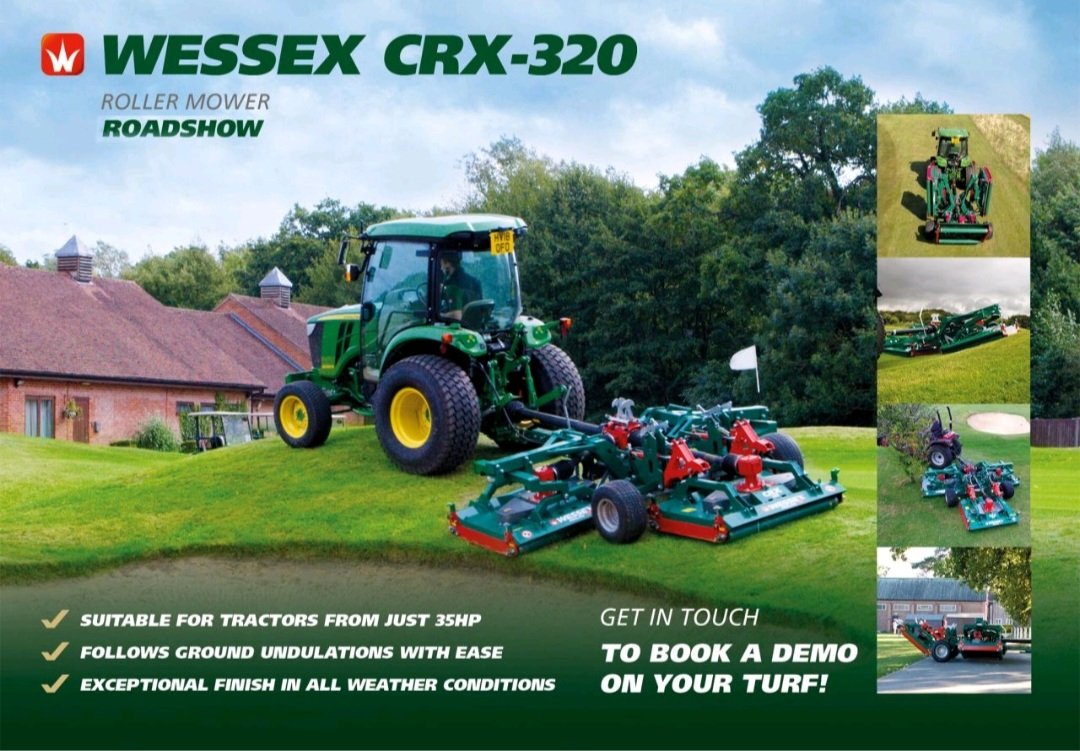 The Wessex CRX-320 Spring Roadshow is coming to Florida!!! Message me to schedule a demo! @StJohnsTurfcare #Wessex #Evergladesfarmequipment #turf
