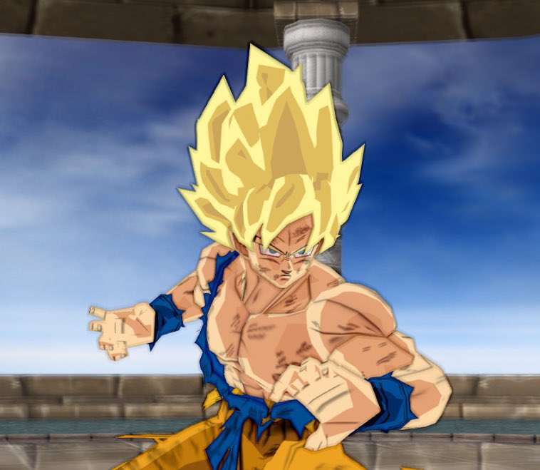 Super Saiyajin Goku (DBS REDRAW From DBS Ep13) But Altered even his Fluffy  SSJ Hair Cuz Why not!! : r/dbz
