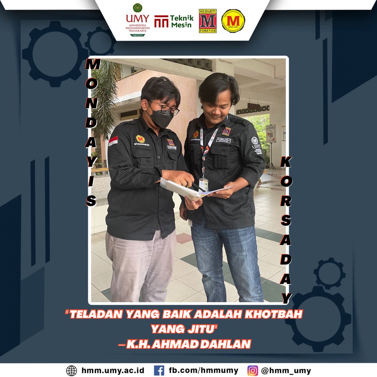 Monday Is Korsa Day!

Selamat hari senin, semangat kuliahnya jangan lupa pakai korsa yaa.

Salam Solver!!