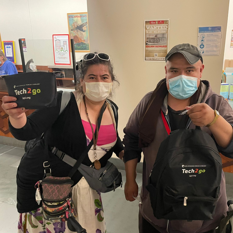 LibraryFoundLA's tweet photo. While you’re staying at home and reading today, the @lapublibrary is helping Library patrons check out tech bundles comprised of Chromebooks and wifi hotspots. Your gift today helps fund programs like this one. https://t.co/RuczP2kP74. 

#stayhomeandread #technology https://t.co/Mnz2nBU6JH