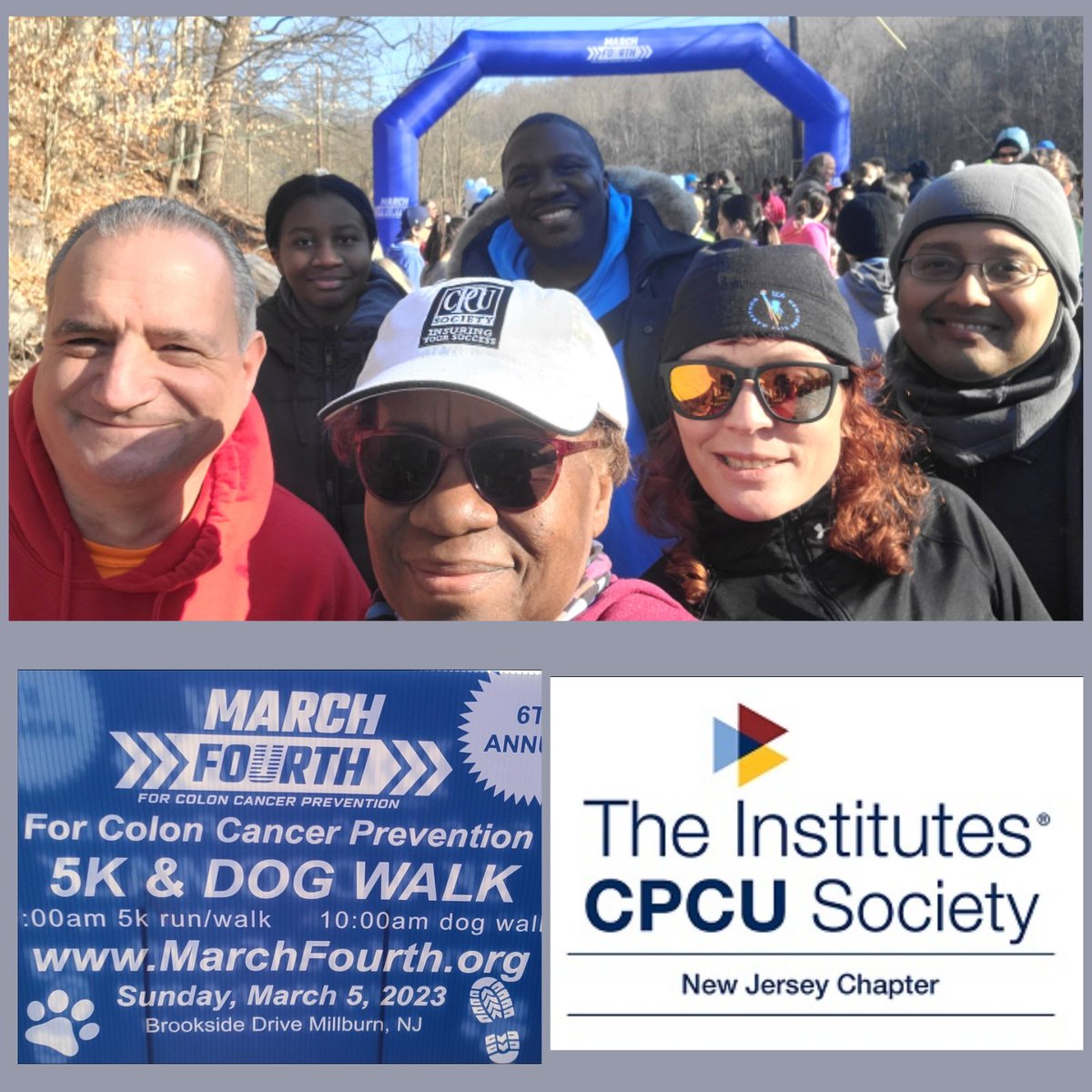 Supporting March Fourth 5K run/walk for colon cancer prevention. <a href="/tharveyins/">Terrance E. Harvey, MBA, CPCU, RPLU, ARe</a> <a href="/PersDevSolu/">Rita Williams-Bogar</a> #coloncancerawarenessmonth