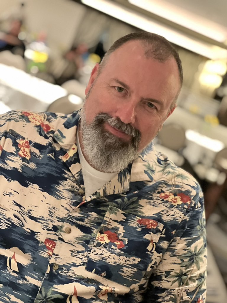 Garry_Fuller's tweet photo. Oh it’s Tropical Night this evening on the ship. Hope we look tropical enough lol. 🦜🐠🍍🌴🍹🌺 https://t.co/7cecmpFXPo
