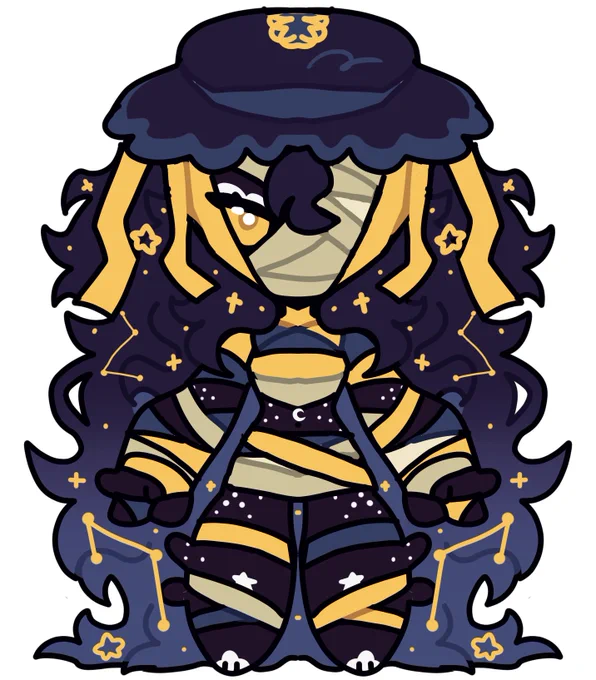 page dolls of my ocs :> (borenii, crest, and hollow) 
