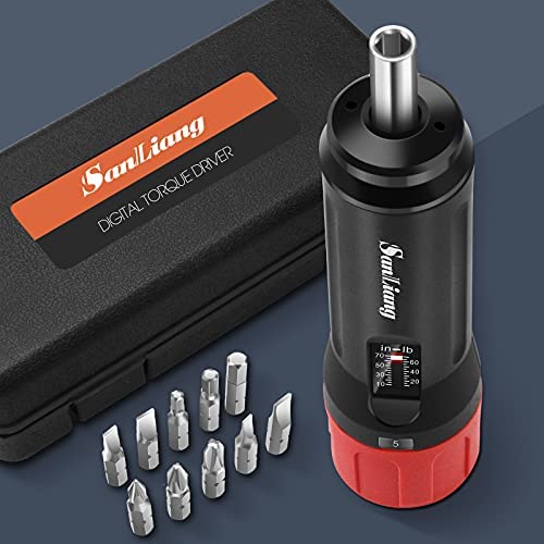 SanLiang Torque Screwdriver Wrench Driver Bits Set 10-70 Inch Pounds lbs for Maintenance,Tools, Bike Repairing and Mounting. (10-70 in-lbs)
is.gd/QmX7ev