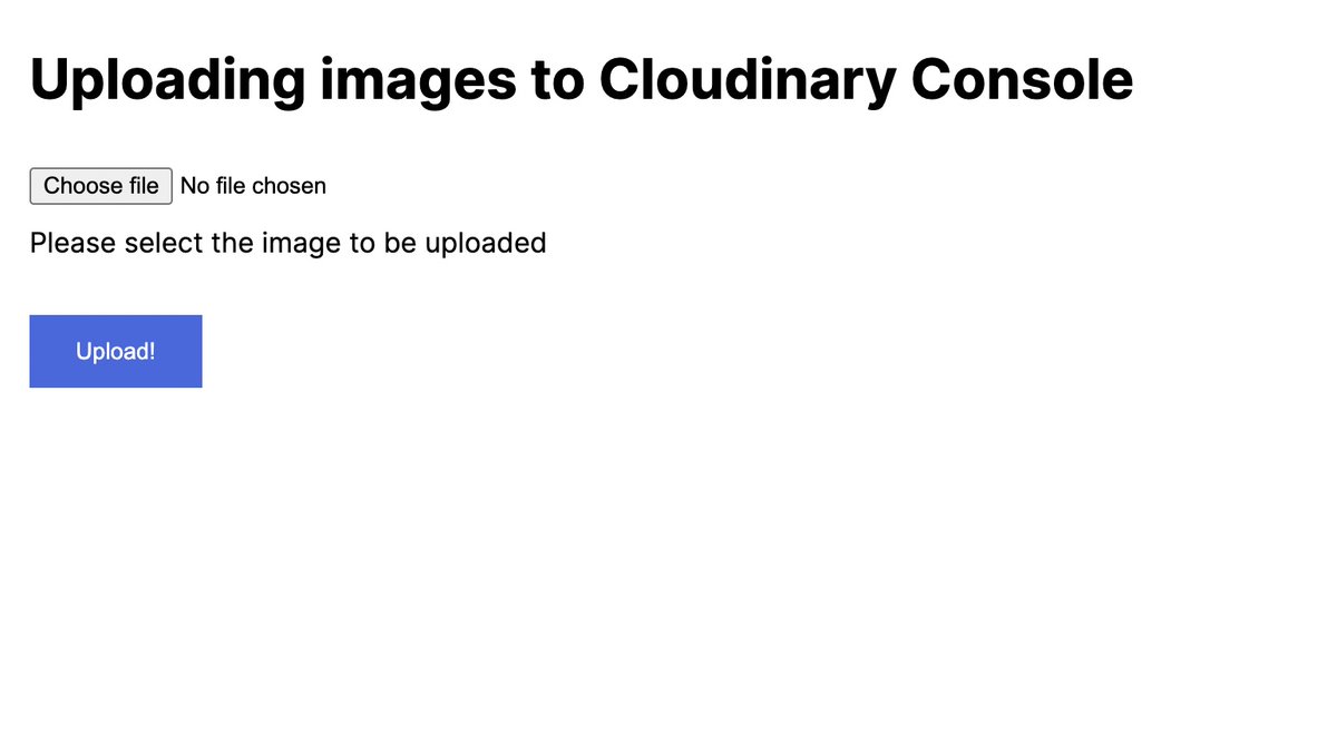 terieyenike's tweet photo. Created an app with @cloudinary connecting it to a Node/Express server which accepts any file type and uploads it to the Cloudinary media library and displays the image on a dedicated endpoint.
#cloudcreate
Deployment - Render
Frontend - hbs
Live demo -> https://t.co/J8uCzUXMKv https://t.co/siKGButyND
