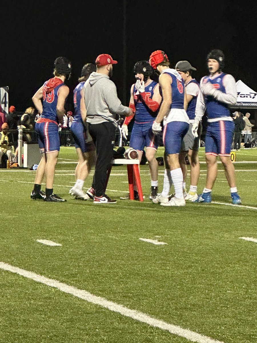 Calgary Stampeder <a href="/ColtonHunchak/">Colton Hunchak</a> Leading Alberta High School Elite team in 7on7 competition in Los Angeles, CA