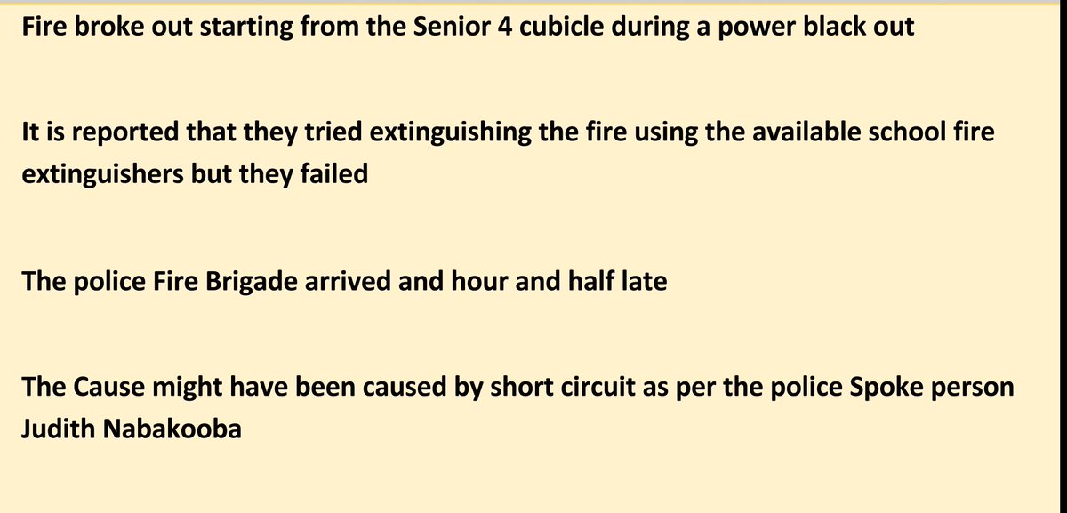 FirewatchmanPoA's tweet image. #SchoolFires🔥 Case Study 
NAMALERE GIRLS SS WAKISO 2008
Fire gutted the Cambridge Dormitory &amp;amp; destroyed property worth millions,
3 weeks earlier🔥had broken out in the same School in Nkozi Dormitory though no losses were incurred during the first🔥,power was cut off as a result