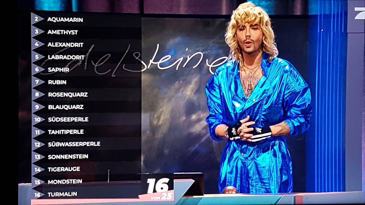 Noch mehr Edelstein-Namen und man fühlt sich wie im "Astro TV"-Shop. #WSMDS