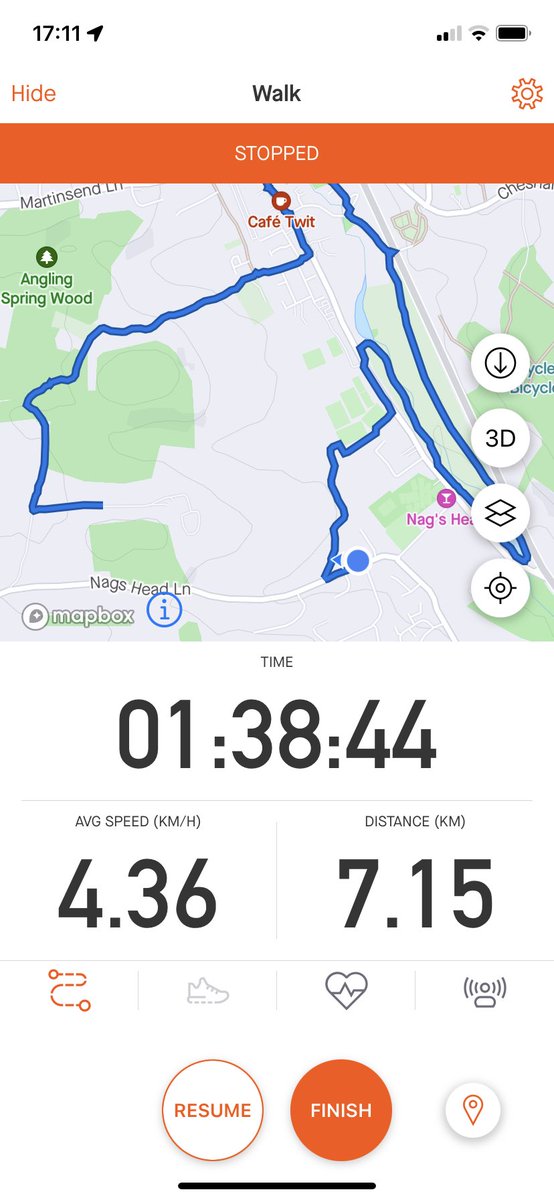 Hi @HillHospCharity 

For this years virtual half marathon….. I thought I’d make it more challenging and try to walk, cycle and run the virtual distance!

7.15km walking  🚶‍♂️.    

17.74 miles cycled! 🚴 

0 miles run 🤫

All in a good cause