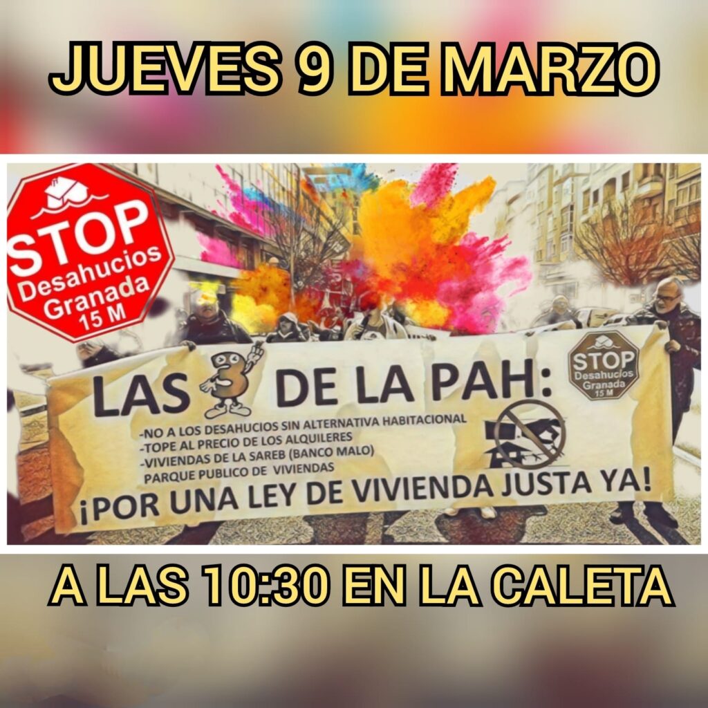 (Stop Desahucios Granada 15M convoca una nueva movilización). Publicado en Stop Desahucios Granada 15M - afectadosporlahipotecagranada.com/nueva-moviliza…