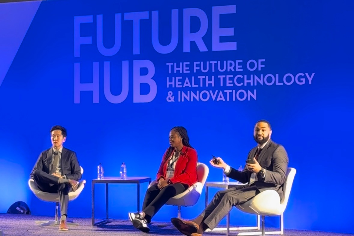 🧵1/5: This morning, Equity Commons Chief Equity Officer @AubJGrantMD shared his insights on this important topic at the #ACC23 discussion, ”Disparities in Health Outcomes - Will Health Tech be Friend or Foe?'.