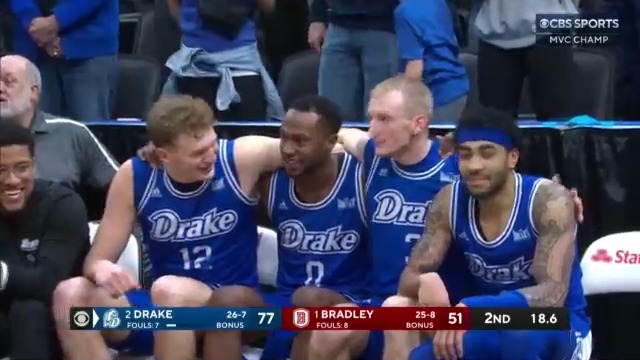.<a href="/DrakeBulldogsMB/">Drake Basketball</a> wins their 2nd conference tournament title in school history 👏