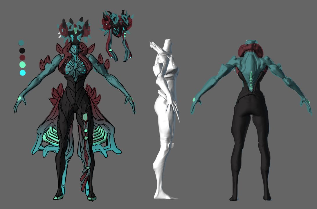 「current tennogen WIPs with various 3d ar」|KARU~🇨🇿 taking fandom Ls day after dayのイラスト