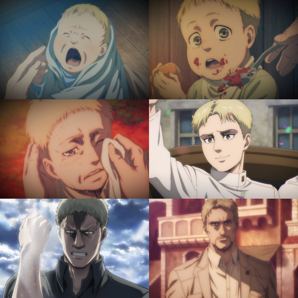 AoTWiki's tweet photo. Reiner Through The Years https://t.co/LKTMCVFu92