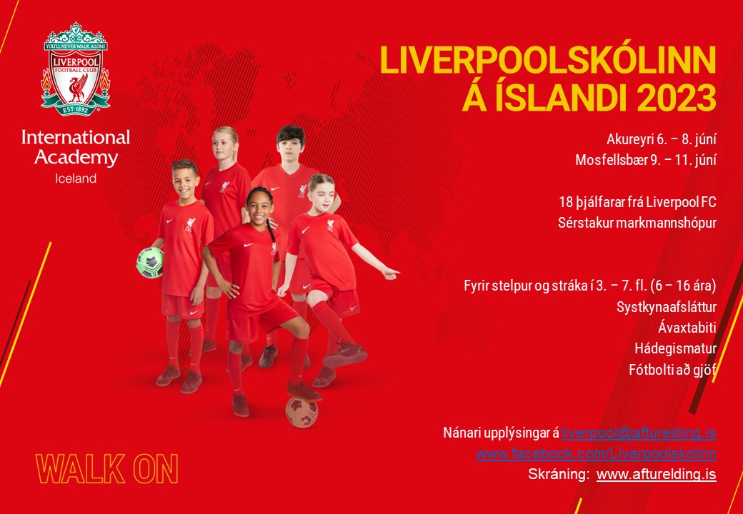 Fínn tími til að minna á besta fótboltaskóla sem hægt er að leyfa barninu sínu að fara í......