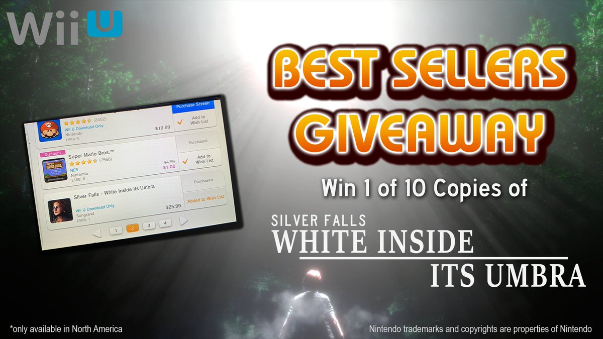 WIN a digital copy of White Inside Its Umbra for Nintendo Wii U! How: Step 1) Follow us. Step 2) Share this post. Step 3) Comment and tell us about your favorite Wii U games. Thank you for helping us rise up on the Best Sellers list! #giveaway #gaming #news #eShop