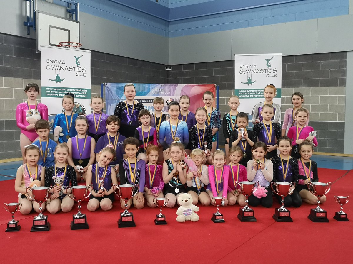 GymEnigma's tweet photo. An excellent weekend and lovely to see so many of our young people take part in our 2023 club championships. You are all amazing and huge thanks to all spectators who supported the event and volunteers for making the weekend a great success. https://t.co/HpYVAj0WUm