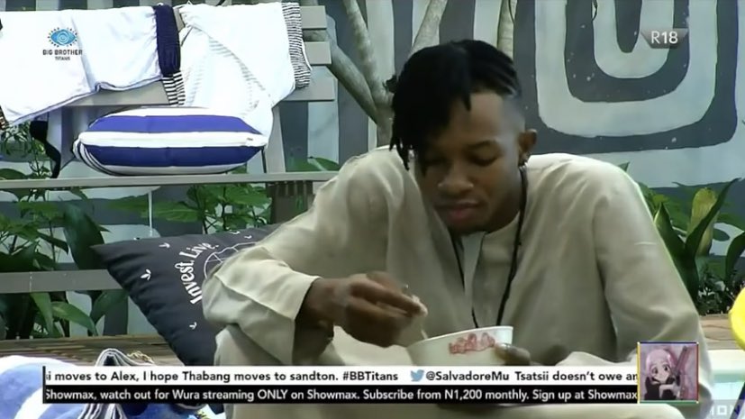 mumiyo_'s tweet photo. kanaga jnr and his pineapple hair.🥹🥹❤️

bastid production didn’t show him for harrrsss✋🏾

#BBTitans https://t.co/nHcp3BQQTb