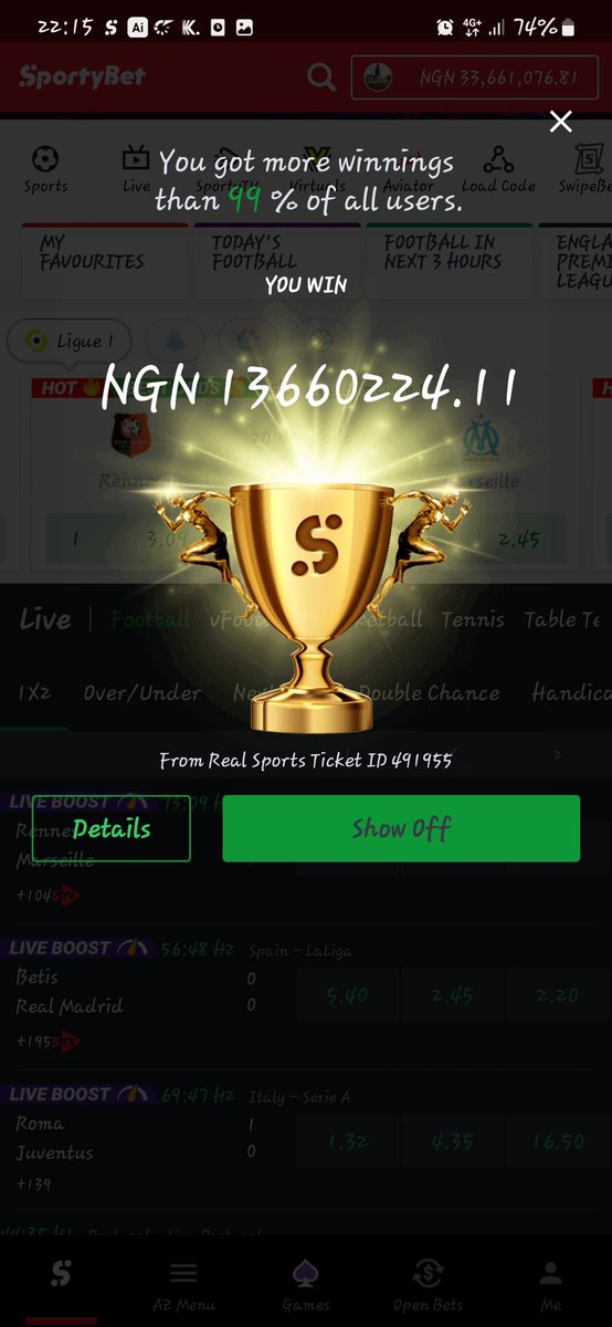 CynthiaAmadi16's tweet photo. CONGRATULATIONS TO YOU ALL IT A BOOM FROM THE VIP GROUP !!
#SportyBet #winingtickets #suregames #bookingcode https://t.co/KJsY6FbyOi