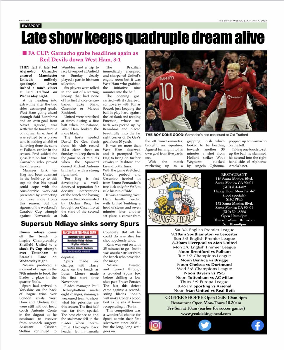 Britsinla's tweet photo. Catch up on all the latest news from @BritsinLA in the @BritishWeekly newspaper. Visit https://t.co/kscnNHajgS to read online. Got something to promote? 
We would love to have you be our  #MeetAMember
Email britsinla@gmail.com for details
 #BritishWeekly #BritsinLA https://t.co/ClFDuzx7CA