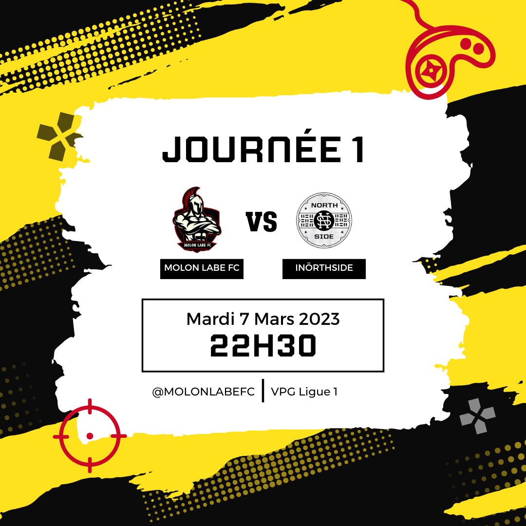 Rendez-vous mardi pour le match opposant MOLON LABE FC  à INÖRTHSIDE !⚔️

Retrouvez-nous en direct sur les chaines twitch de RAYANE_IS_HERE &amp; Mango_Milano