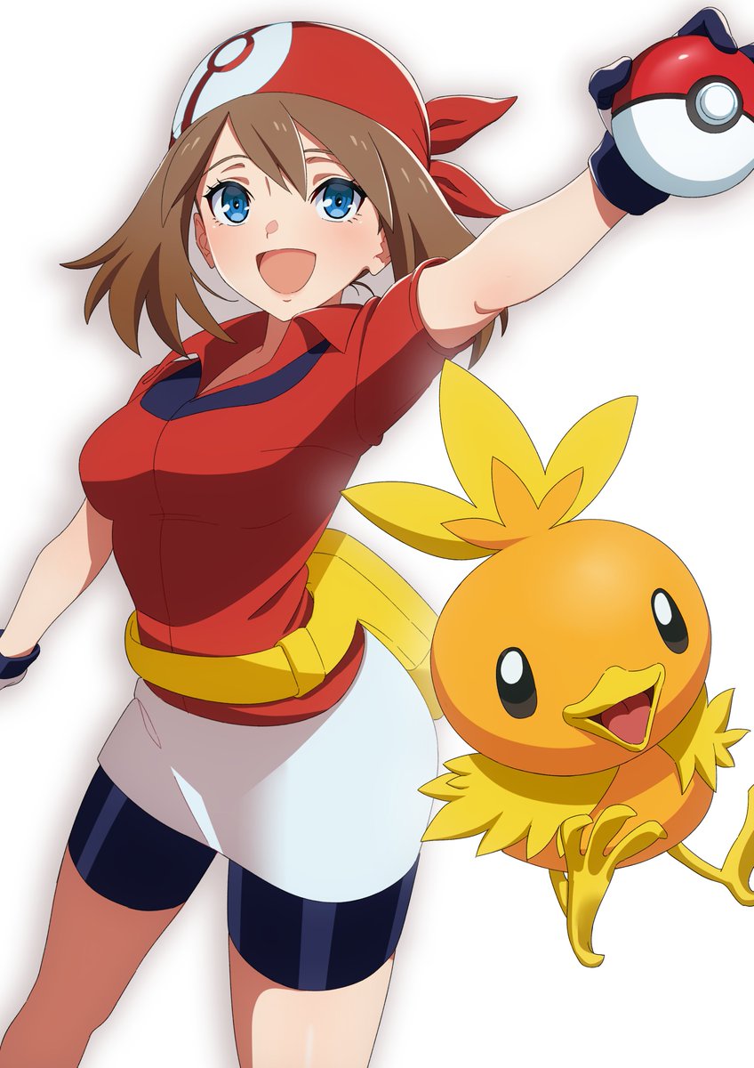 ハルカ(ポケモントレーナー) ,アチャモ 「HRK 」|苦渋しくろのイラスト