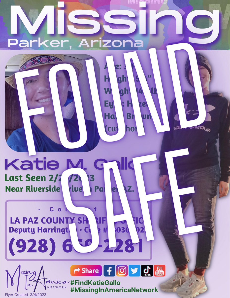 UPDATE: Katie has been found safe. Thank you all for #CaringAndSharing