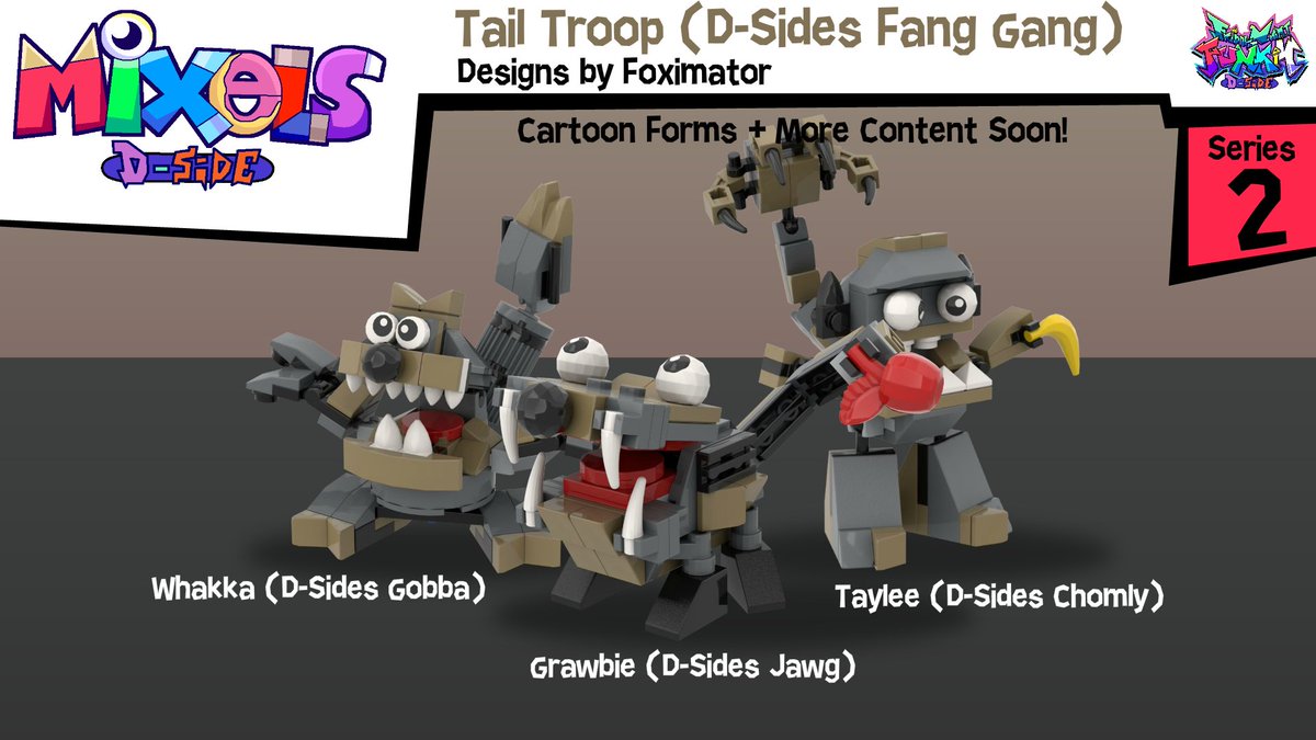 AnimatesSizzle's tweet photo. "Wrong Orbit is Right Orbit for Series 2!"
Meet the new tribes with lava, tails and balloons for D-Sides Series 2!
Note: Cartoon Forms, Maxes Pictures and More content are coming soon in the future.
#mixels #mixelsdsides #dsides #fnfdsides https://t.co/UiBKlCA7x8