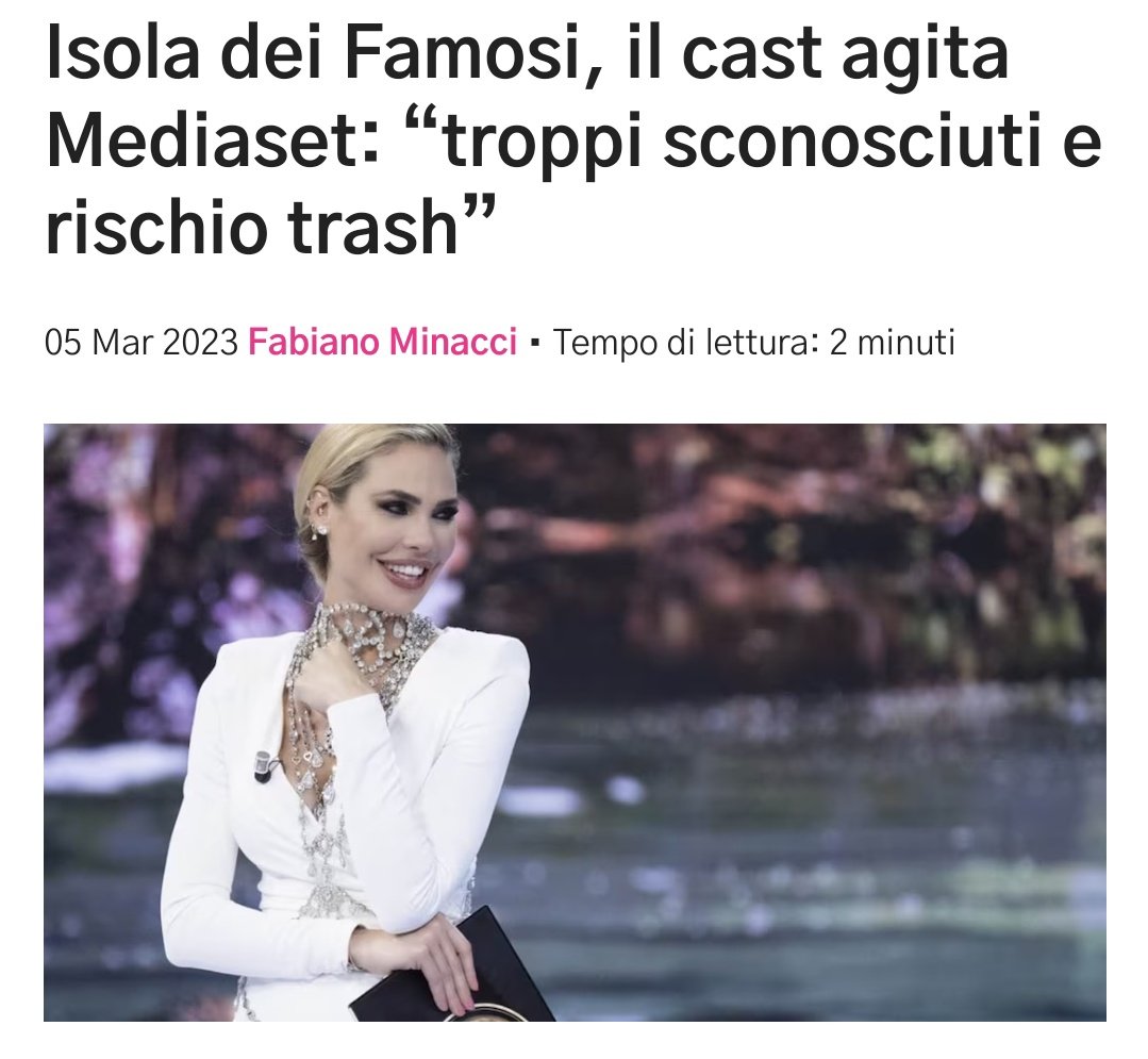 p0liedrico's tweet photo. Rischio trash per una rete che campa da anni con il trash? Ma che sta passann mediaset https://t.co/4euvA7MqqN