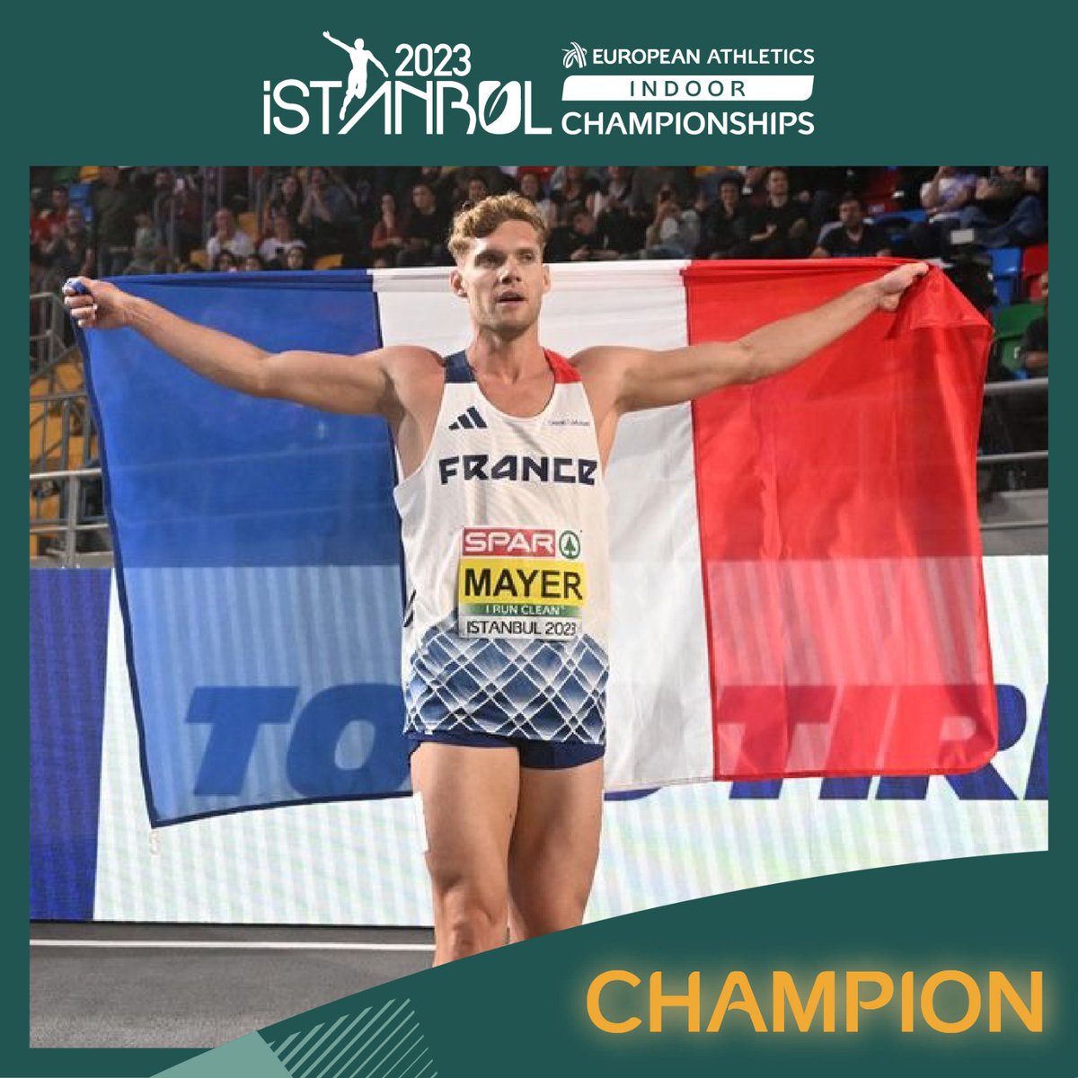 🥇Kevin Mayer's 3rd European indoor heptathlon gold medal came with 6348 pts while Sander Skotheim won Norway's first heptathlon medal in the event history by breaking the national record with 6318. Risto Lillemets took🥉(6079) and carried Estonia to the podium since 2009.