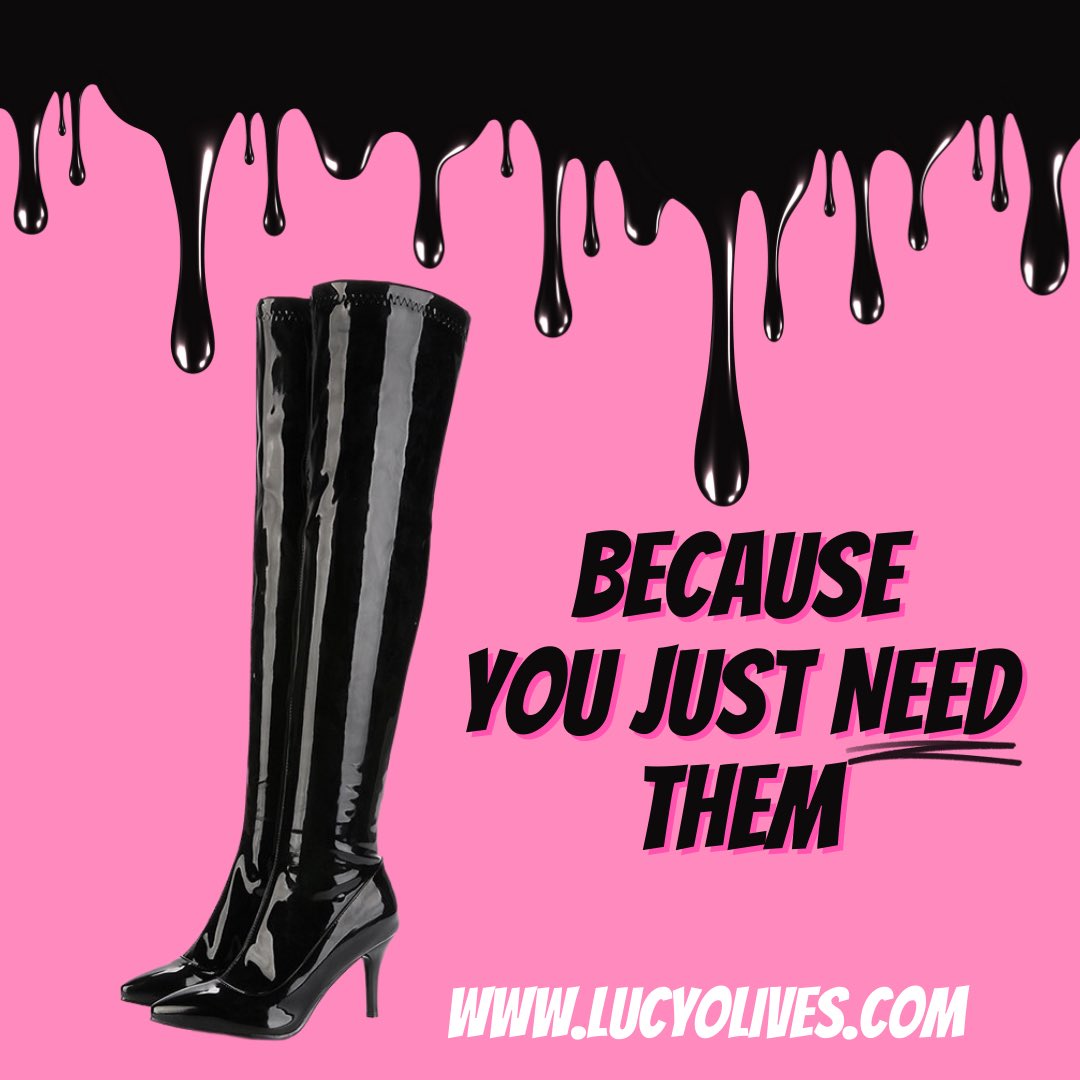 LucyOlivesStore's tweet photo. LATEX … THIGH HIGH … BOOTS 

Need we say more?!?! 
Oh … and they come in all men’s shoe sizes!!! 

https://t.co/8pBZMgg0iq https://t.co/PEgvF09cjv