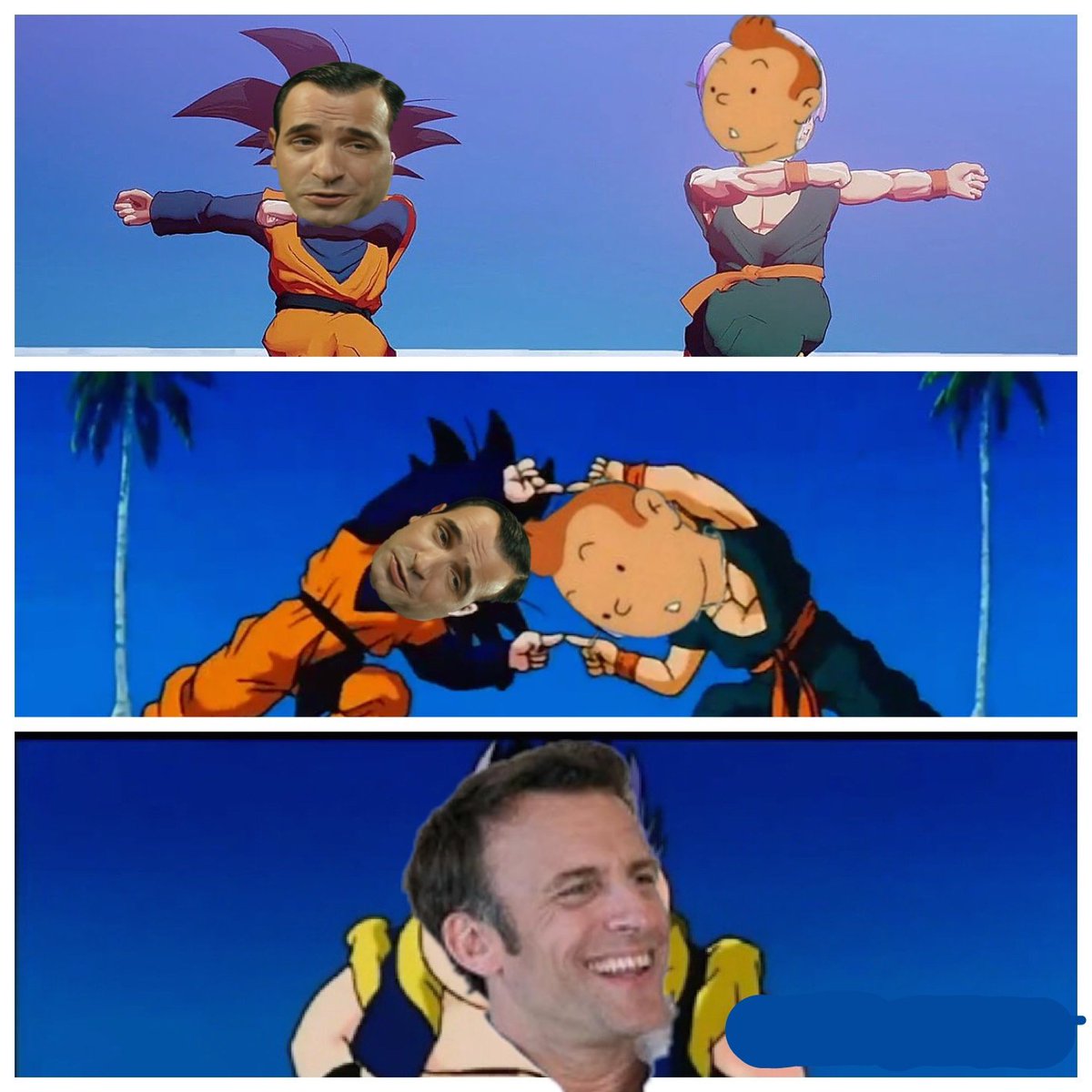 azdakazan's tweet photo. Petit résumé du voyage de #Macron.
#MacronenAfrique #tintin #OSS117 #DBZ #DBZERO https://t.co/QKZsIf5NZ3