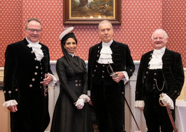 Fabulous to be joined by my colleague #HighSheriffs of #Derbyshire #Leicestershire and #Rutland at our #Nottinghamshire service for justice freedom and peace today