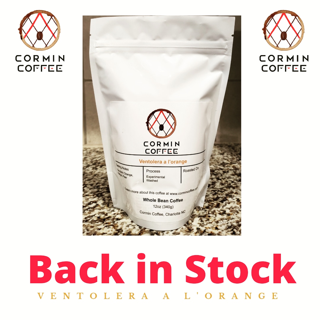 CorminCoffee's tweet photo. Our limited edition Ventolera a l'orange is back for a limited time. Visit us at https://t.co/xF8qG6a1Ox to grab a bag of your new favorite coffee! #drinkgreatcoffee #coffee #Orange #loveinamug https://t.co/sbJWmJ8hPL