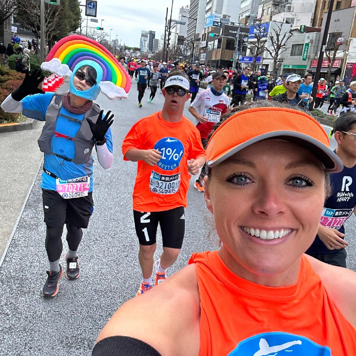 SpecialOlympics's tweet photo. Tokyo Marathon Finisher🏅and Champion Ambassador @ChrisNikic finished his third marathon today in 5:51:12🏃♂️. Chris is on his way to being the first person with Down Syndrome to complete all six @WMMajors #runner321 #InclusionRevolution 📷 https://t.co/tiHgogdUdI