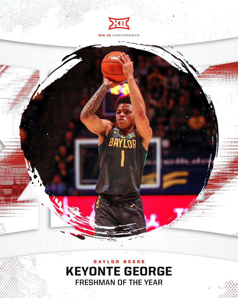 🏀 #Big12MBB Freshman of the Year 🏀

Keyonte George, <a href="/BaylorMBB/">Baylor Men’s Basketball</a> 
 
📰 big12.us/3IVcdSh