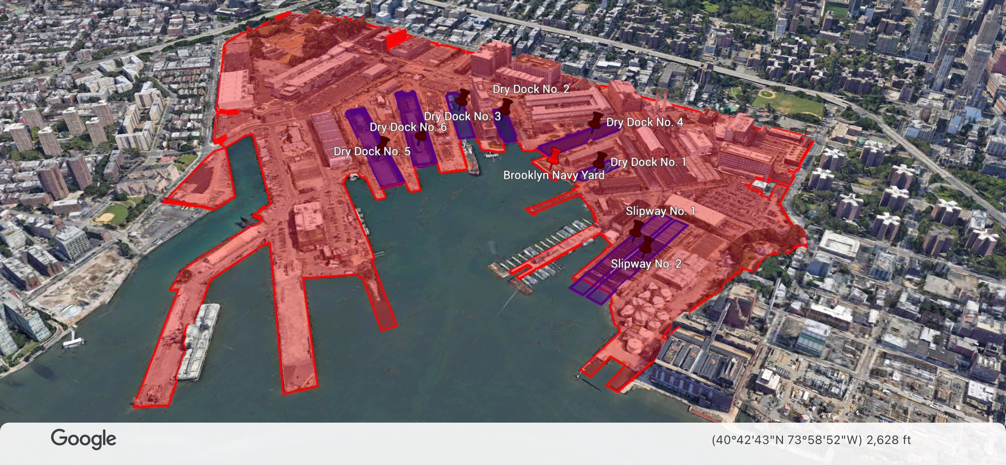RichShips on Twitter "[4K] Brooklyn Navy Yard circa 1945 Technically