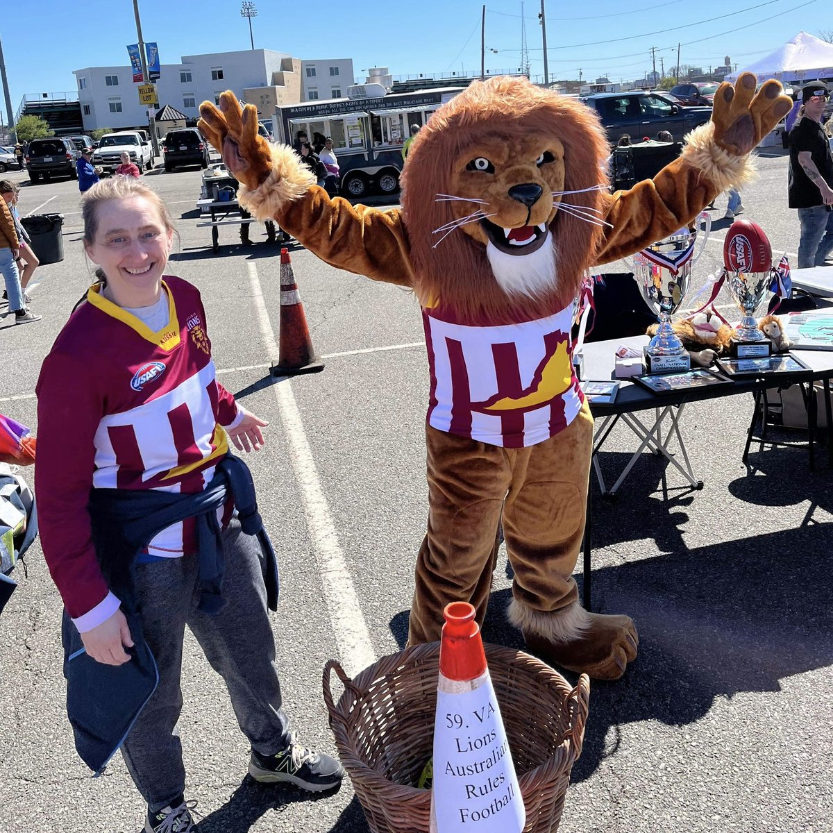 VAfooty's tweet photo. Yesterday we introduced our new club mascot to the world ๐ช๐ฆ
@ #NutzysBlockParty ! ๐๐#ExcitedToBeInvited ๐ #HaveFunn #GoNuts ๐ฅ๐ฟ๏ธ
(& we thought it went very well - thank you @GoSquirrels!)
Now we just need to name #VirginiasLion ๐คท๐ปโโ๏ธ Any ideas? #ThePrideOfVirginia #VAfooty https://t.co/86ApwSLumA