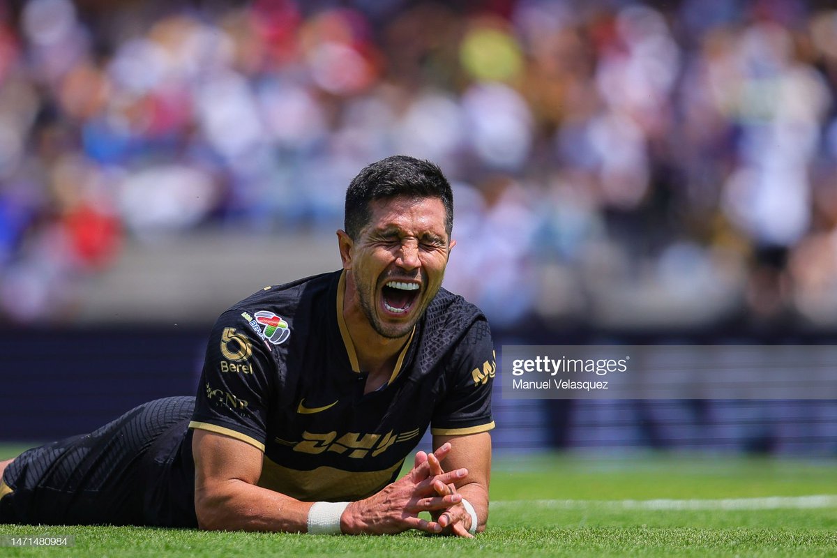 GettySport's tweet image. Ángel #Robles of @ClubPueblaMX celebrates after scoring the team&apos;s third goal in a 4-2 victory over #Pumas UNAM during the 10th round match of the #TorneoClausura 2023 #LigaMX at Olimpico Universitario Stadium. 📷: @manuelonvf #Puebla #PumasvsPuebla #futbol #soccer #Mexico