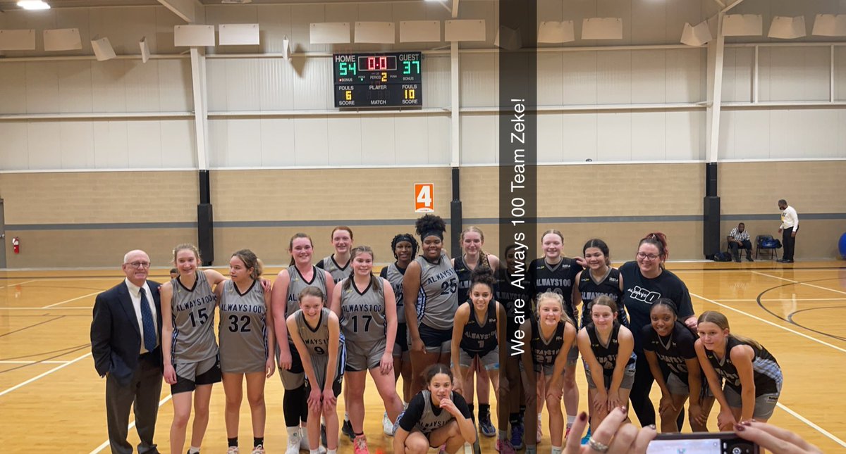 MommaJae10's tweet photo. I'm lost for words right now, but just know that these girls did it for their Coach Zeke! 💙🖤🏀🙏🏼💔Long Live Coach Zeke! https://t.co/VXuQcv39DO