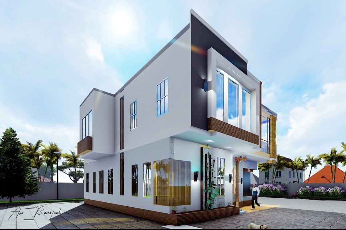 heywhybamgal's tweet photo. Check out this 4 bedroom duplex #architects #architecturaldesign #cobstruction @davido #opay #elupee #sexlife #INECElectionResult #SanwoAgain #rema #burna  #Elupi https://t.co/vCtMhE2eSz