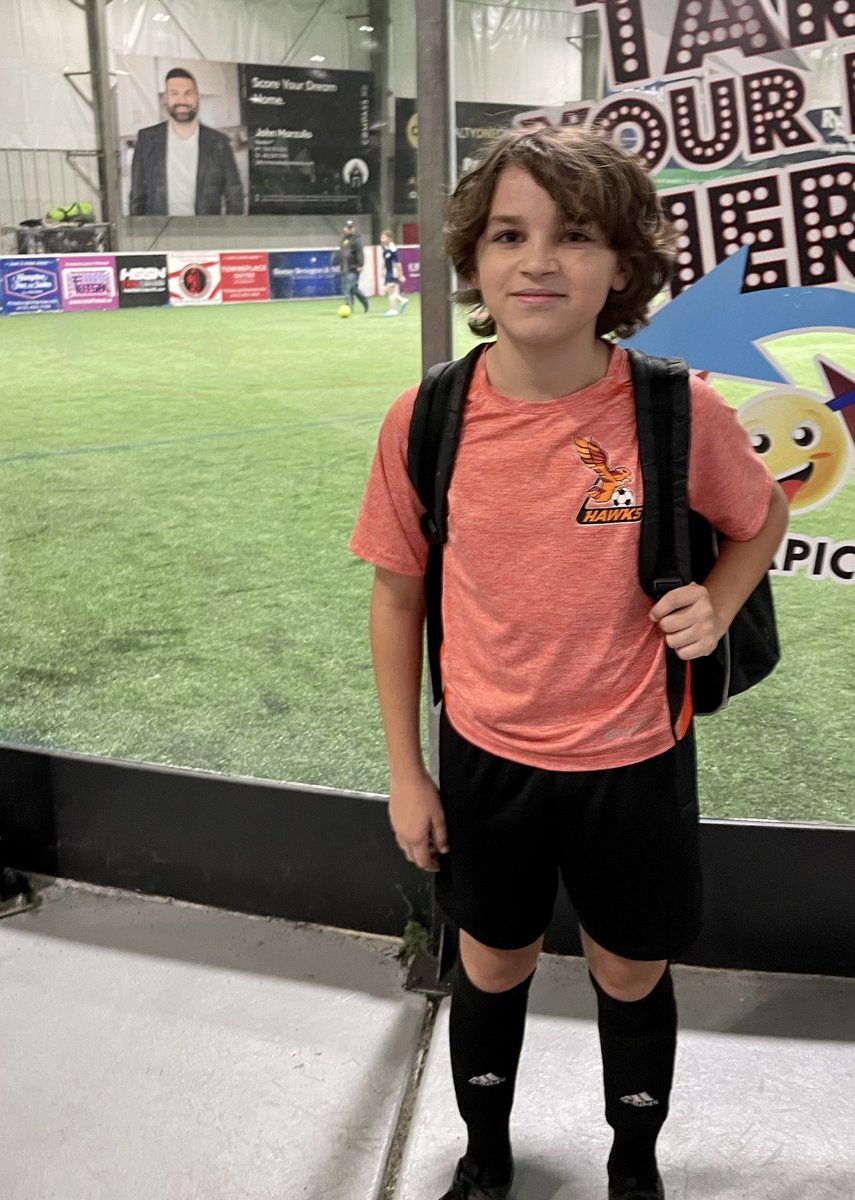 thebeckywillis's tweet photo. Final game of the indoor season today. 

Tough loss, but the #rgsymca U13 Hawks played teams who were in older leagues and still showed they could soar. ⚽️🧡🖤

Also helped having @pghrealtorjohn looking over the @pisapittsburgh field! 

#armstrong #gohawks #soccermom https://t.co/UKYSp8pVV9