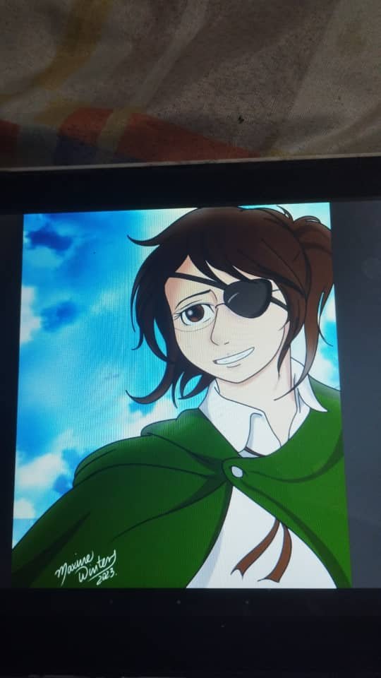 MWintersArts's tweet photo. Hange.

#ShingekiNoKyojin #SNK #ShinzouWoSasageyo #Hange https://t.co/aNO4FXNIzD