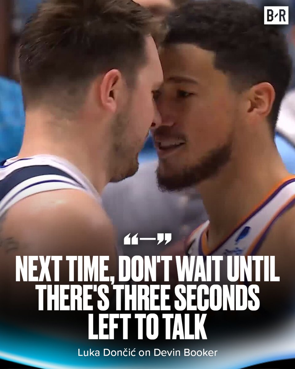 BleacherReport's tweet image. Luka claps back at D-Book 🗣🍿